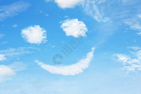 创意白云微笑图片
