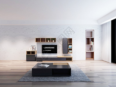 现代客厅家具组合效果图图片