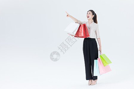 女性购物背景图片