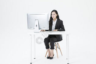 商务女性办公图片