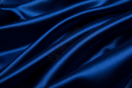 蓝色丝绸背景素材背景
