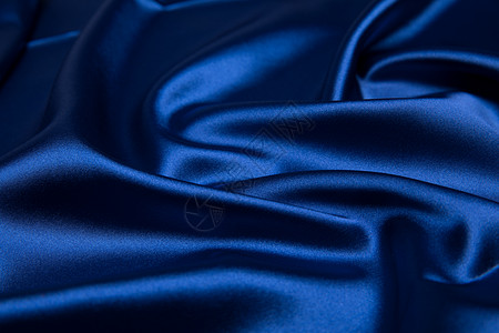丝绸布料蓝色丝绸背景素材背景