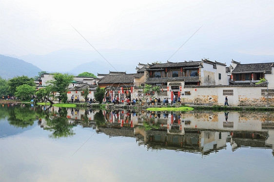 水墨江南 黄山宏村图片