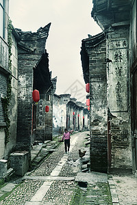 江西建筑江西渼陂古村风景风光背景