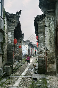 江西建筑江西渼陂古村风景风光背景