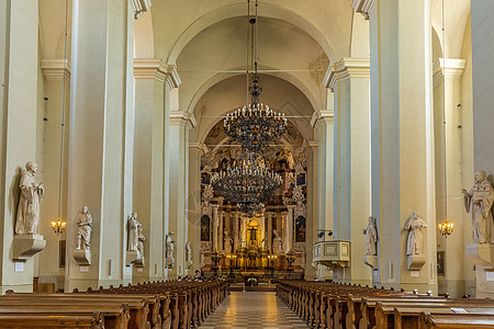 欧洲教堂内部景观高清图片