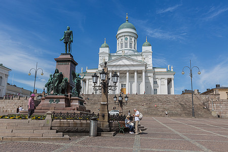 赫尔辛基著名的白色大教堂图片