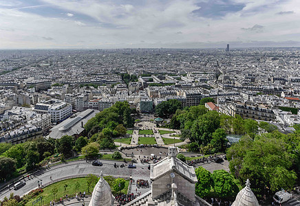 俯瞰巴黎城市风光图片