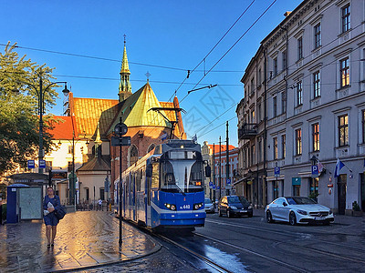 波兰著名旅游城市克拉科夫城市风光图片
