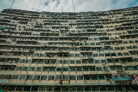 香港民居居屋外观背景图片