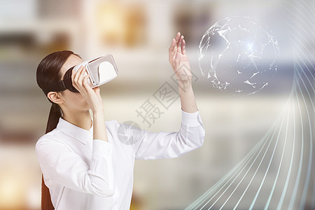 带带眼镜素材VR触控设计图片