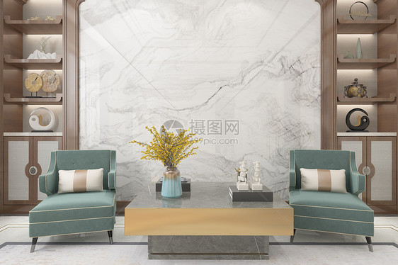 中式客厅空间图片