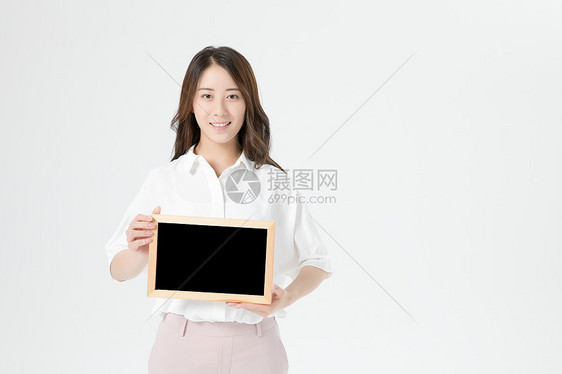 商务女性展示动作图片