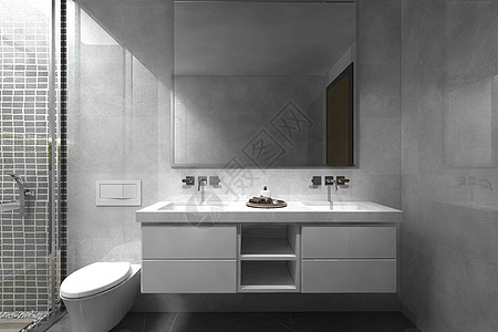 卫浴空间美式家居图高清图片