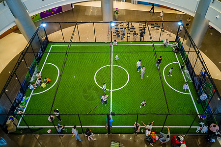 世界杯球场商场里的小小足球世界杯背景