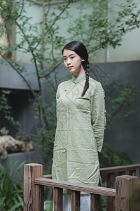 古风禅服女性图片