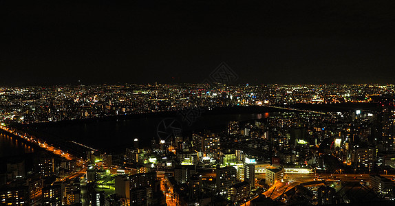 大板夜景全景背景图片