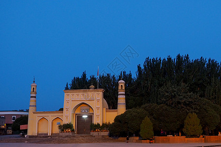 新疆甜点艾提尕尔清真寺背景