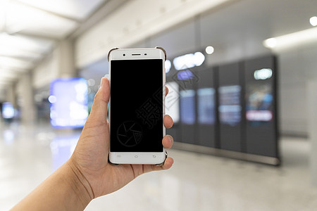 智能生活机场手持手机图片