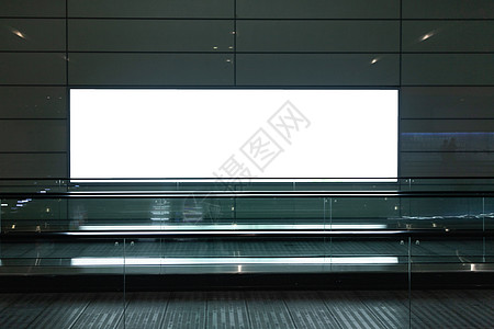 企业logo样机机场广告海报背景背景
