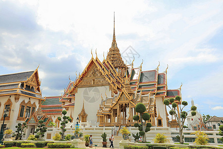 泰国旅行广告泰国曼谷大皇宫背景