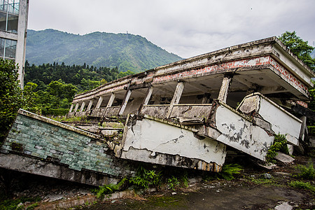 汶川地震遗址公园背景图片