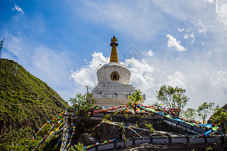 甲居藏寨背景图片
