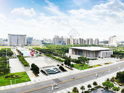 广东东莞城市办公楼城市绿化规划图片