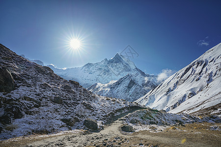 尼泊尔ABC安纳普尔娜大本营背景图片