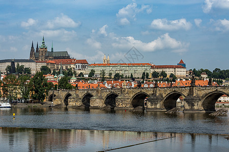 捷克布拉格著名查理大桥风光图片