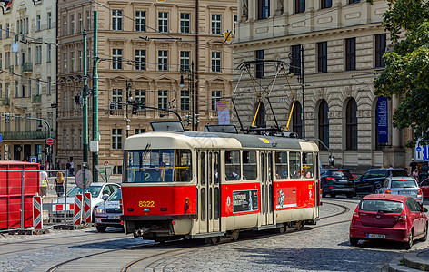 捷克布拉格城市有轨电车图片