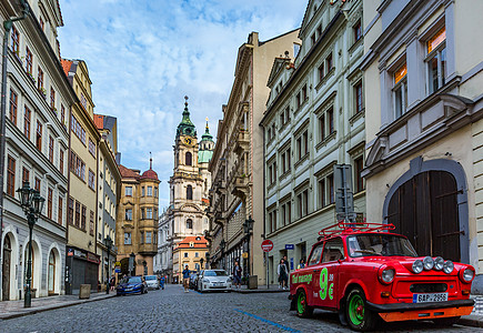 布拉格城市街景图片