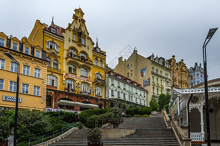 欧洲著名温泉小镇捷克卡罗维发利风光图片
