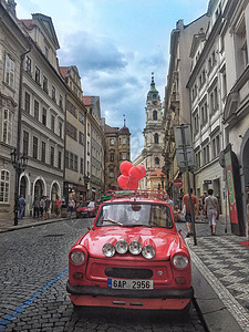 布拉格城市街景图片