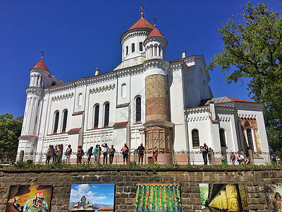 立陶宛维尔纽斯圣约翰教堂外观背景图片