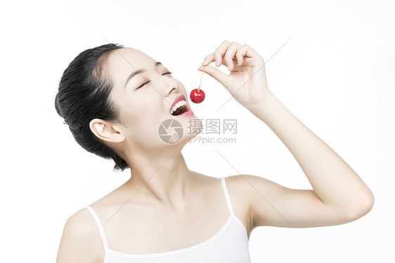 口腔牙齿护理樱桃图片