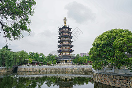 中禅寺湖如皋著名景点定惠禅寺背景