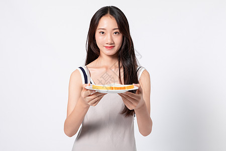 年轻女性烹饪做饭图片