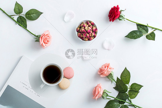 鲜花下午茶图片