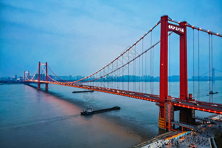 武汉版金门大桥-鹦鹉洲长江大桥图片