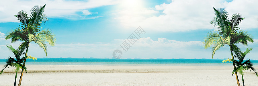 休闲沙滩背景图片