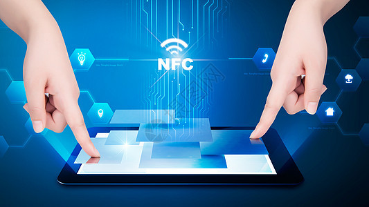 NFC创意科技背景图片