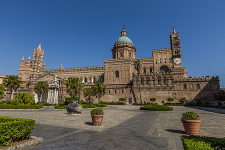 意大利西西里岛首府巴勒莫主教座堂图片