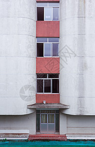 四川大学教学楼对称构图局部背景图片