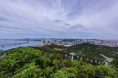 城市海景风光背景图片