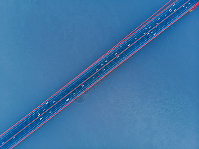 俯瞰武汉长江鹦鹉洲大桥背景图片