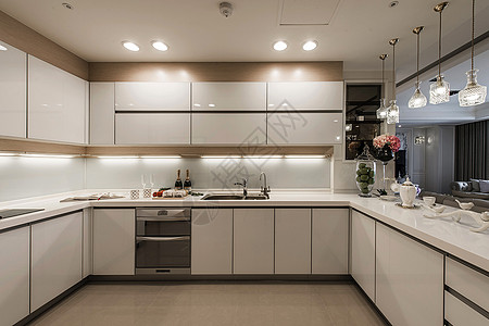 厨房挂钩素材现代简约厨房设计图片