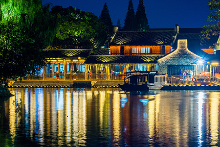 乌镇夜景图片