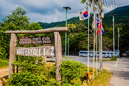 韩国农村苏梅岛风景背景