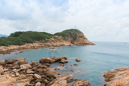 香港石澳村海滨风光高清图片